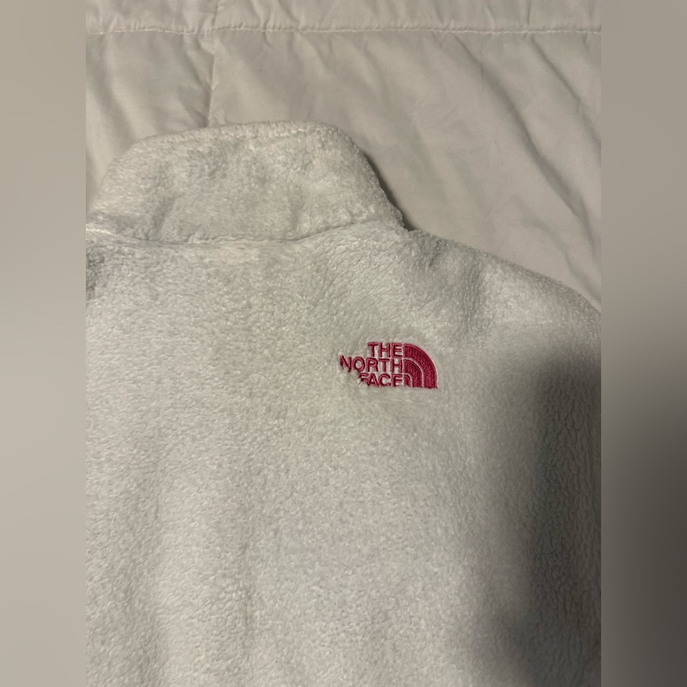 North face women’s jacket white and pink